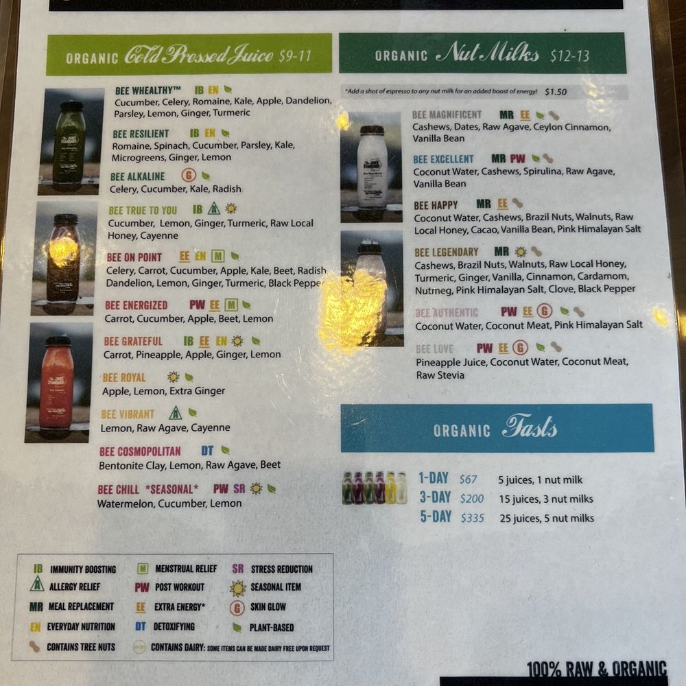 The Juice Standard - Menu - Juice Bars & Smoothies Near Me - Henderson, Nevada