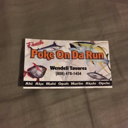 Poke On Da Run - Business card