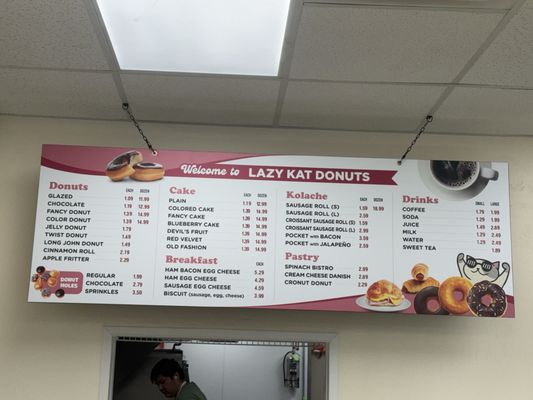 Menu photo 1 Lazy Kat Donuts Edmond, OK