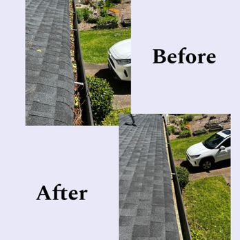 Zona Landscaping - before and after roof cleaning - Lawn Services Near Me