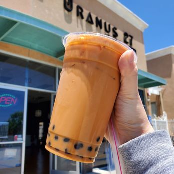 Uranus 27 - tiger tea (thai tea) - Bubble Tea Near Me - Upland, California