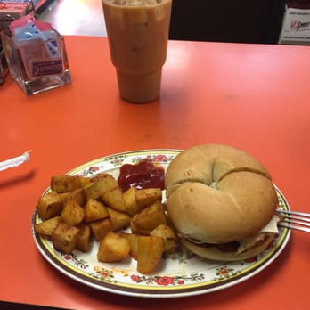 Donut Star - Bacon, egg & cheese...And an amazing iced coffee - Donuts Near Me - North Grafton, Massachusetts