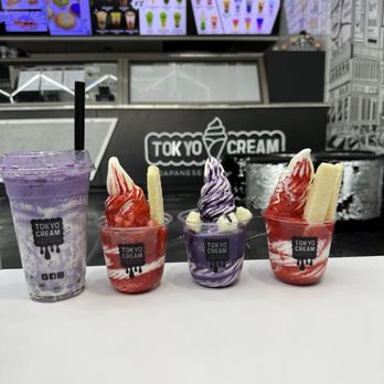 Tokyo Cream - Oh Taro Boba, Purple Rain, & Ichigo Bliss (strawberry) - Desserts Near Me - Roseville, California Tokyo Cream - Oh Taro Boba, Purple Rain, & Ichigo Bliss (strawberry) - Desserts Near Me - Roseville, California