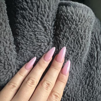 Top Nails & Spa - almond pink chrome - Day Spas Near Me - Covina, California