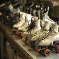 Harborena Roller Skating Rink - Vintage quad skates in mint, running condition.