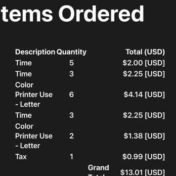 The UPS Store - 6-2022 Receipt from third party in-store rent a computer print services. - Shipping Centers Near Me - Carrollton, Texas