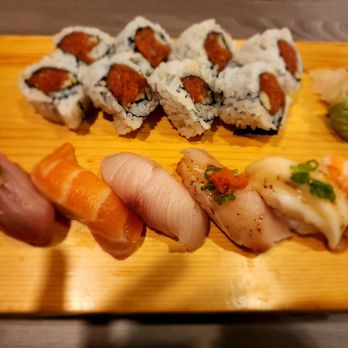 Hooked On Sushi - Sushi Combo: 6 piece nirigi with spicy tuna - Sushi Bars Near Me - Peoria, Arizona Hooked On Sushi - Sushi Combo: 6 piece nirigi with spicy tuna - Sushi Bars Near Me - Peoria, Arizona
