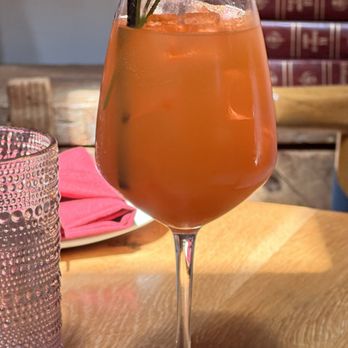 AMBAR Restaurant, Capitol Hill - carrot ginger spritz - Modern European Near Me - Washington, DC, District of Columbia