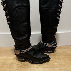 Vintage leather boots