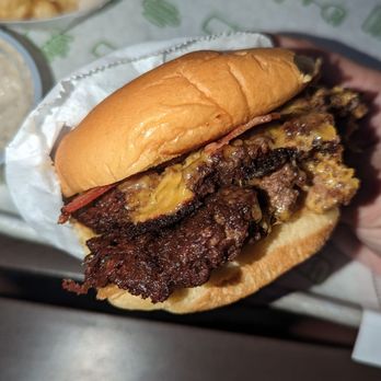 Shake Shack - Double smoke shack burger, BURNT!! - Burgers Near Me - Long Beach, California