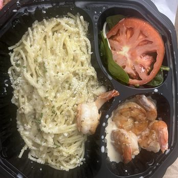 Sylk Cove Cocktail Lounge - Pasta, shrimp, and a tomato - Lounges Near Me - Brooklyn, New York