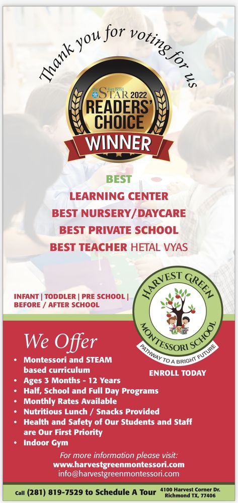 Harvest Green Montessori school - childcare center in Richmond, TX