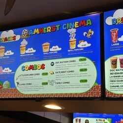 Amherst Cinema - Menu