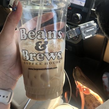 Beans & Brews Coffee House - Caramel Cielo with oat milk - Coffee & Tea Near Me - Vernal, Utah