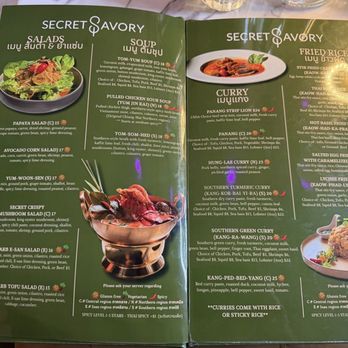 Secret Savory - Menu - Thai Near Me - Seattle, Washington Secret Savory - Menu - Thai Near Me - Seattle, Washington