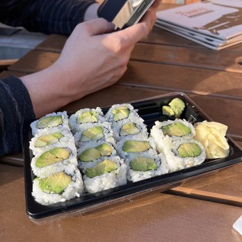 SushiStop - Burbank - (e167) Avocado Roll and (e169) Avocado Cucumber Roll. I ate 2 pieces already hehe - Japanese Near Me - Burbank, California SushiStop - Burbank - (e167) Avocado Roll and (e169) Avocado Cucumber Roll. I ate 2 pieces already hehe - Japanese Near Me - Burbank, California
