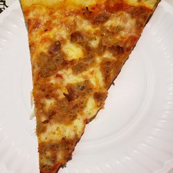 Anthony's Pizzeria & Family Restaurant - Thin Crust Sausage Slice, You Bet It's YUMMMMMMERS!!