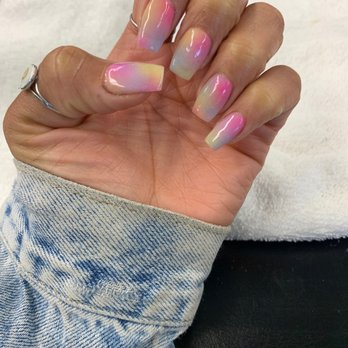 Glamour Nail Salon - Tie dye nails I'm in loveee!!! - Nail Salons Near Me - Berkeley, California