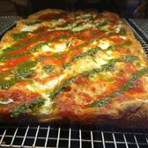 Photo of Austin Street Pizza - Forest Hills, NY, United States. Margherita Pesto
