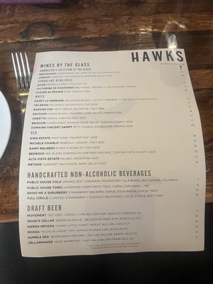 Menu photo 2 Hawks Public House Sacramento, CA