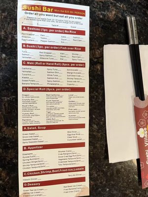 Menu photo 1 Sushi Village Metairie, LA Menu photo 1 Sushi Village Metairie, LA