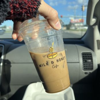 Milk & Honey Cafe - Caramel surprise drink!! - Coffee & Tea Near Me - Dagsboro, Delaware Milk & Honey Cafe - Caramel surprise drink!! - Coffee & Tea Near Me - Dagsboro, Delaware