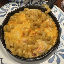 Mac & cheese shrimp