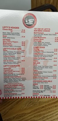 Menu photo 3 Lefty's Cheesesteaks Livonia, MI