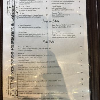 Brick House Restaurant & Lounge - Menu - Italian Near Me - Lodi, California