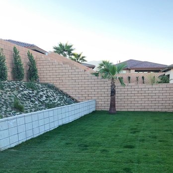 StarCarpetLV - Bermuda with rye sod in the yard and Star Carpet on the berm - Landscaping Near Me StarCarpetLV - Bermuda with rye sod in the yard and Star Carpet on the berm - Landscaping Near Me