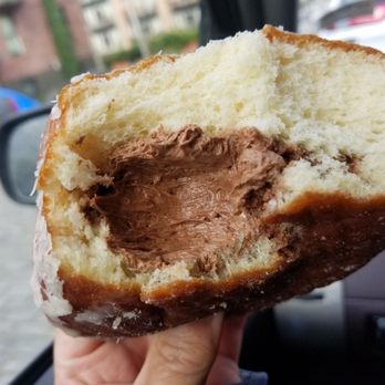 Half and Half Doughnut Co. - Bite out of the Bismarck - Coffee & Tea Near Me - Seattle, Washington Half and Half Doughnut Co. - Bite out of the Bismarck - Coffee & Tea Near Me - Seattle, Washington