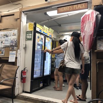Henry's Place - The lady literally kept her hands on the fridge door for all time. - Ice Cream & Frozen Yogurt Near Me - Honolulu, Hawaii Henry's Place - The lady literally kept her hands on the fridge door for all time. - Ice Cream & Frozen Yogurt Near Me - Honolulu, Hawaii
