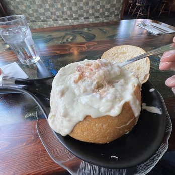 The Salty Dawg - Crab clam chowder in a bowl - American Near Me - Waldport, Oregon The Salty Dawg - Crab clam chowder in a bowl - American Near Me - Waldport, Oregon