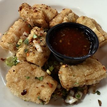 Edwin Mills by Equator - Spicy Calamari. It's like Asian zing sauce from BWW - New American Near Me - Pasadena, California