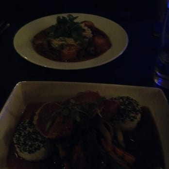 Narcoossee's - The scallops are top page and the spicy tuna bottom. Both very good. - New American Near Me - Lake Buena Vista, Florida Narcoossee's - The scallops are top page and the spicy tuna bottom. Both very good. - New American Near Me - Lake Buena Vista, Florida