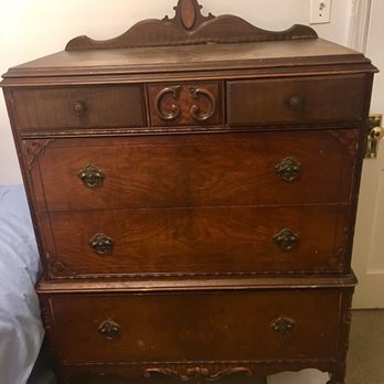 Green Element Resale - Early model waterfall dresser. 1918-1929 - Thrift Stores Near Me - Chicago, Illinois Green Element Resale - Early model waterfall dresser. 1918-1929 - Thrift Stores Near Me - Chicago, Illinois