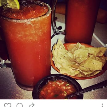 Mi Mexico Lindo - Micheladas w/chips & fresh made salsa to start off... - Mexican Near Me - Pomona, California