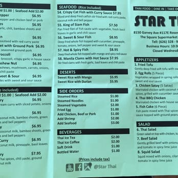 New Star Thai - New menu - Thai Near Me - Rosemead, California New Star Thai - New menu - Thai Near Me - Rosemead, California