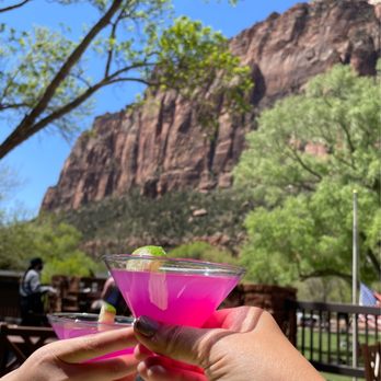 Zion Lodge - At the grill. Didn't even taste the alcohol and overpriced but the color was pretty. - Hotels Near Me - Springdale, Utah Zion Lodge - At the grill. Didn't even taste the alcohol and overpriced but the color was pretty. - Hotels Near Me - Springdale, Utah
