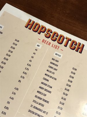 Menu photo 8 Hopscotch Oklahoma City, OK
