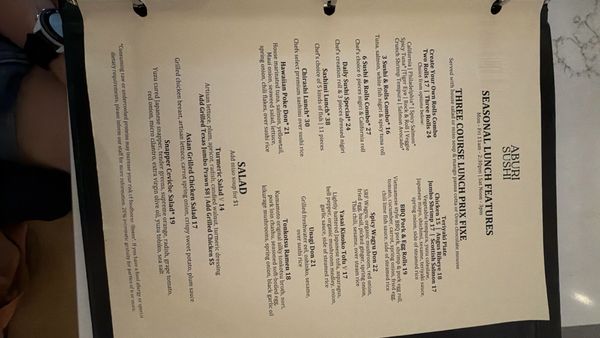 Menu photo 2 Aburi Sushi Houston, TX