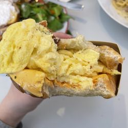Cafe Brunch Box - Bacon and cheese (bacon is hidden and I ate most of it but it's there!)