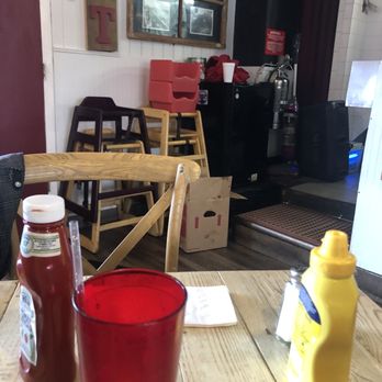 Bode's Corned Beef House - Old fridge stacked on milk crates and styrofoam glass belongs to cook, would drink out of it regularly - American Near Me - Plymouth, Michigan