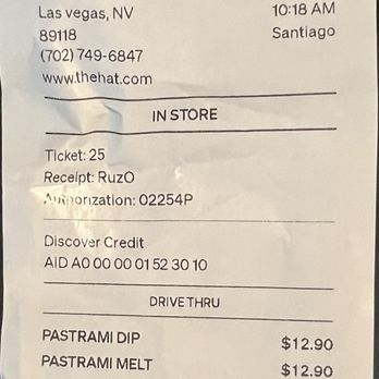 The Hat - The bill - Burgers Near Me - Las Vegas, Nevada