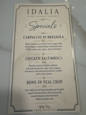 Menu photo 1 Restaurant iDalia Parrish, FL Menu photo 1 Restaurant iDalia Parrish, FL