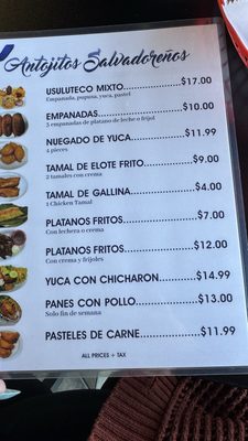 Menu photo 2 El Sabor de El Salvador Fullerton, CA Menu photo 2 El Sabor de El Salvador Fullerton, CA