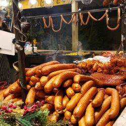 Euroadventures - Christmas market stalls with food