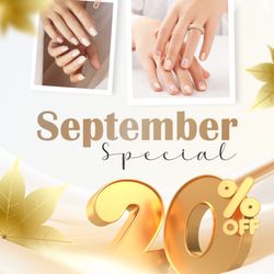 La Dolce Nail Spa - SEPTEMBER SPECIAL
ENJOY 20% OFF ALL SERVICES!
Valid until September 17, 2025