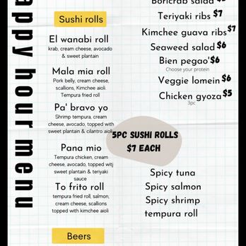Maguro Sushi - Happy hour menu - Sushi Bars Near Me - Orlando, Florida