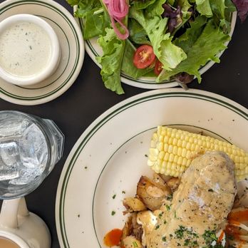 Oceanview Diner - meatloaf, side salad and homemade blue cheese dressing - Sandwiches Near Me - Berkeley, California